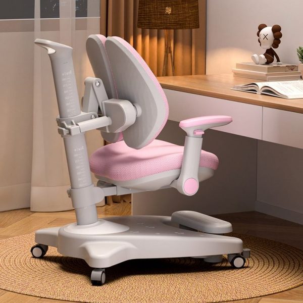 "Adjustable Height Kids Chair, Upholstered Chair(s) With Arms & Lockable Wheels"