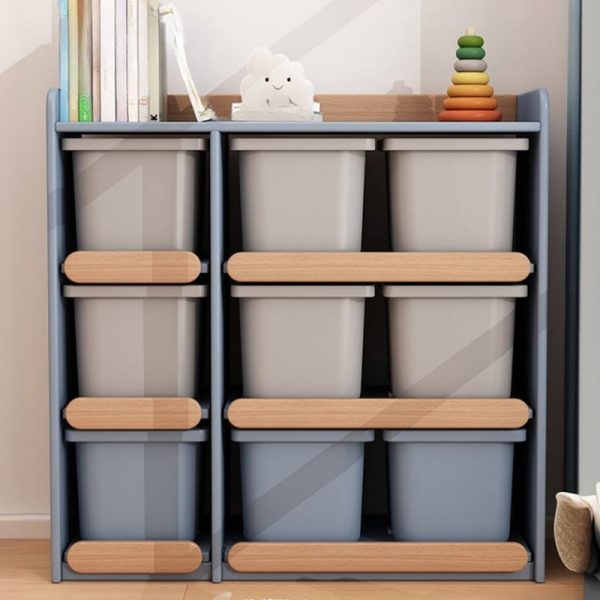 "Foldable Cherry Wood Standard Kids Bookshelf"