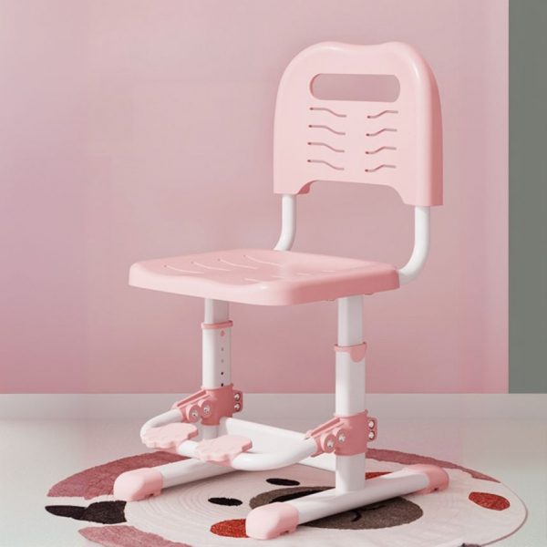 "Adjustable Height Ergonomic Plastic & Metal Solid Color Children's Activity Children's Chair"