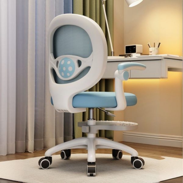 "Adjustable Height Children's Chair With Arms and Lockable Wheels, Upholstered Chair(s)"