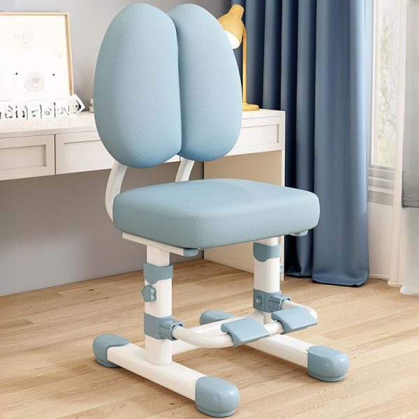 "Metal Solid Color Sponge Kids Chair, Adjustable Height Upholstered Chair(s)"